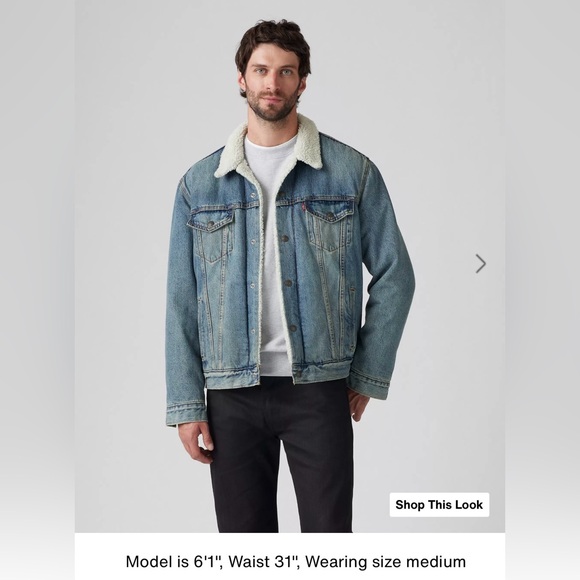 NEW WITH TAG Unisex Levi’s SHERPA TRUCKER JACKET - S,M,L Available - Picture 2 of 5